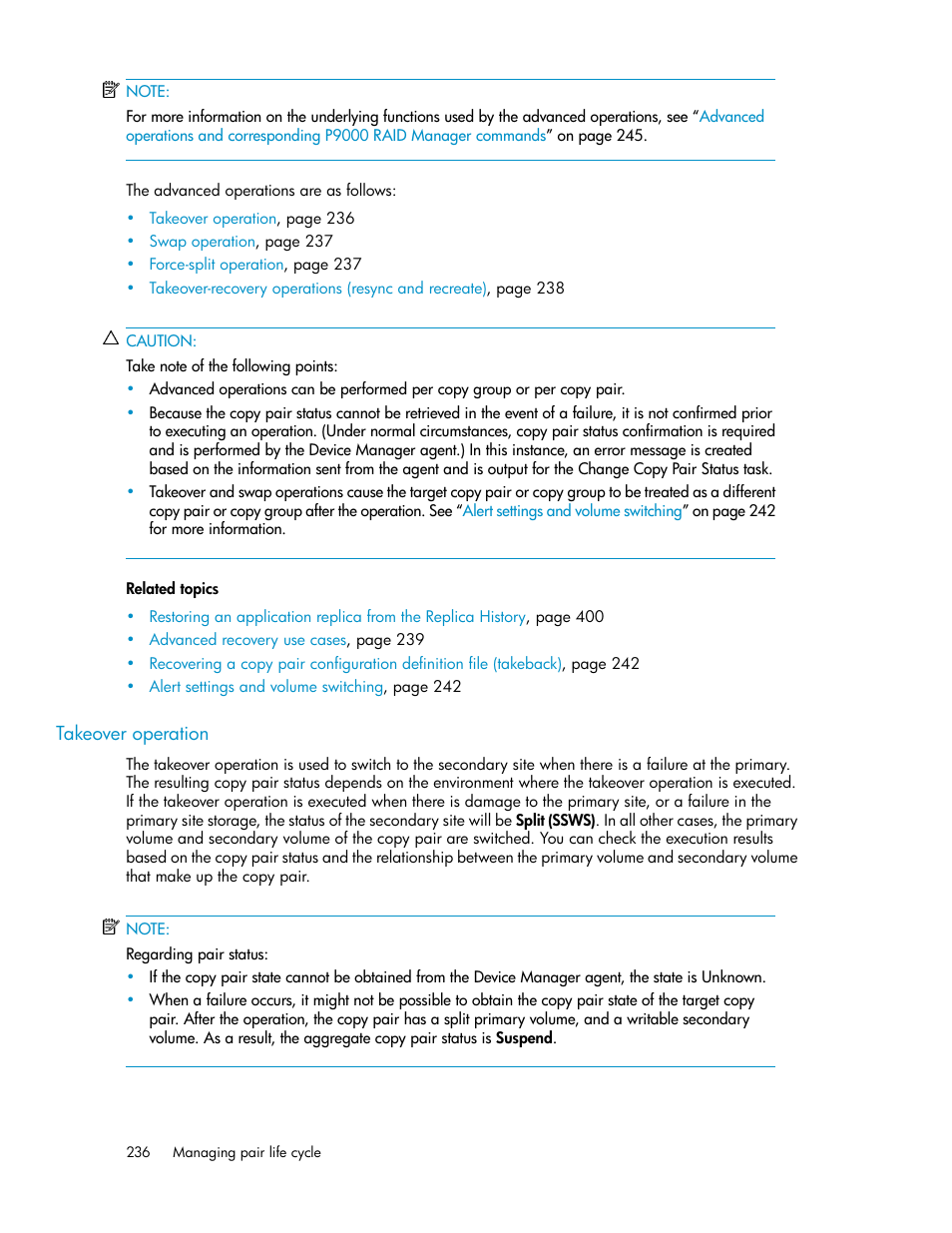 Takeover operation | HP 9000 rp5405 Servers User Manual | Page 236 / 484