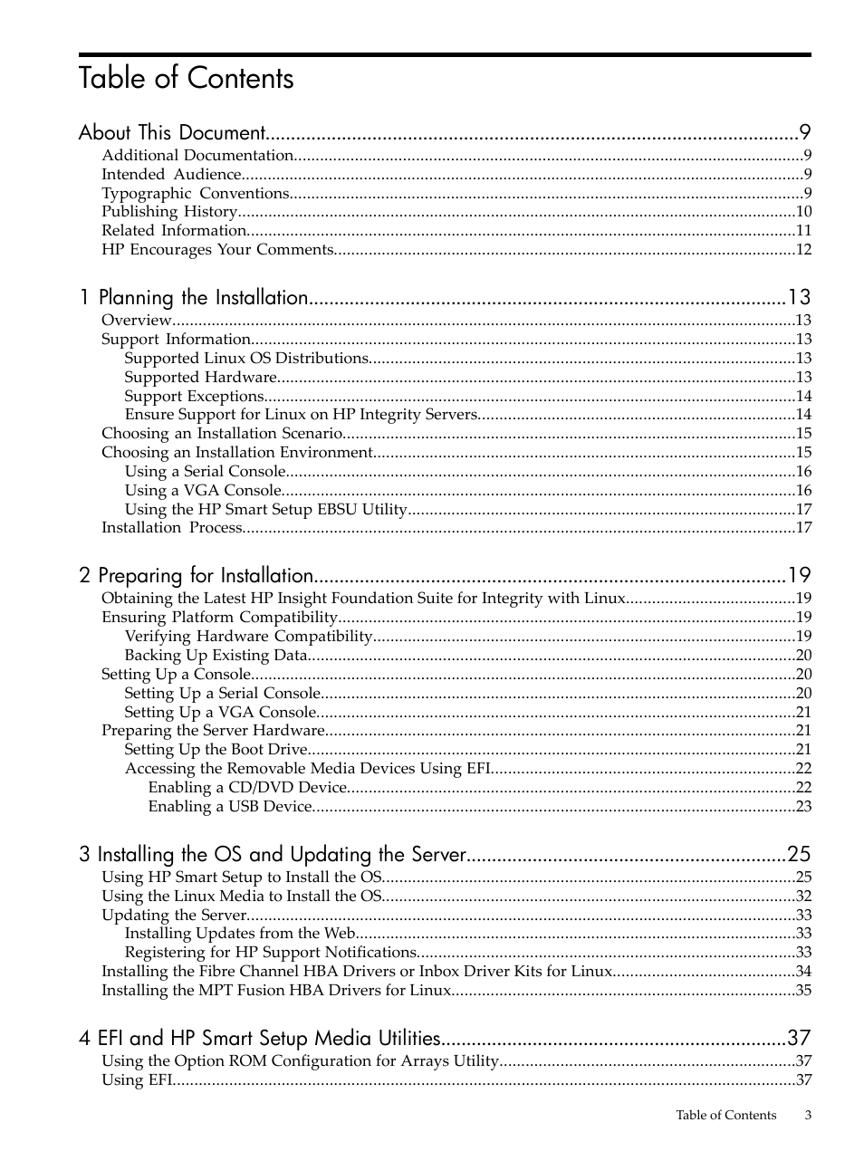 HP Integrity Essentials Pack for Linux Software User Manual | Page 3 / 66