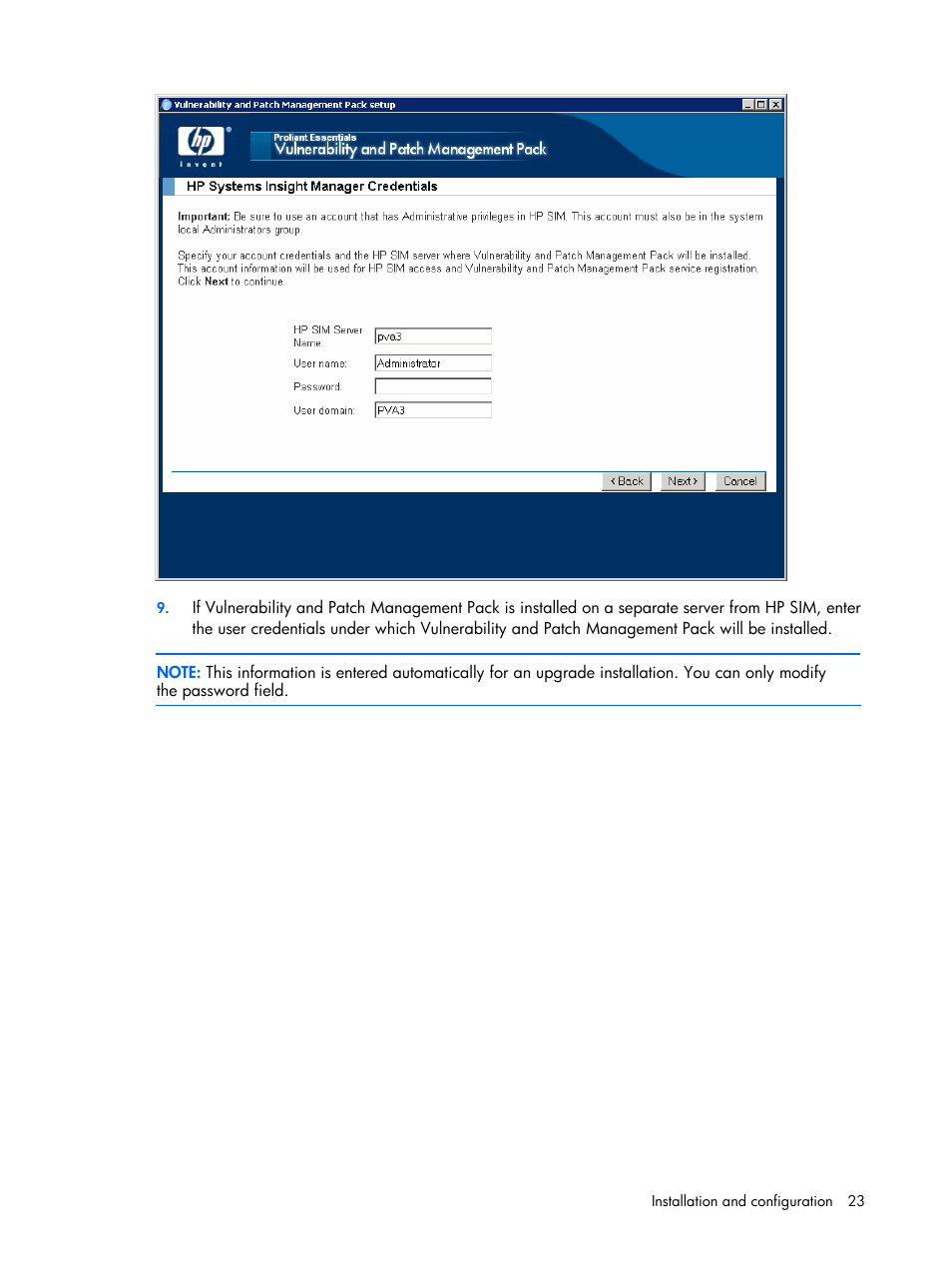 HP Insight Vulnerability and Patch Manager Software User Manual | Page 23 / 110