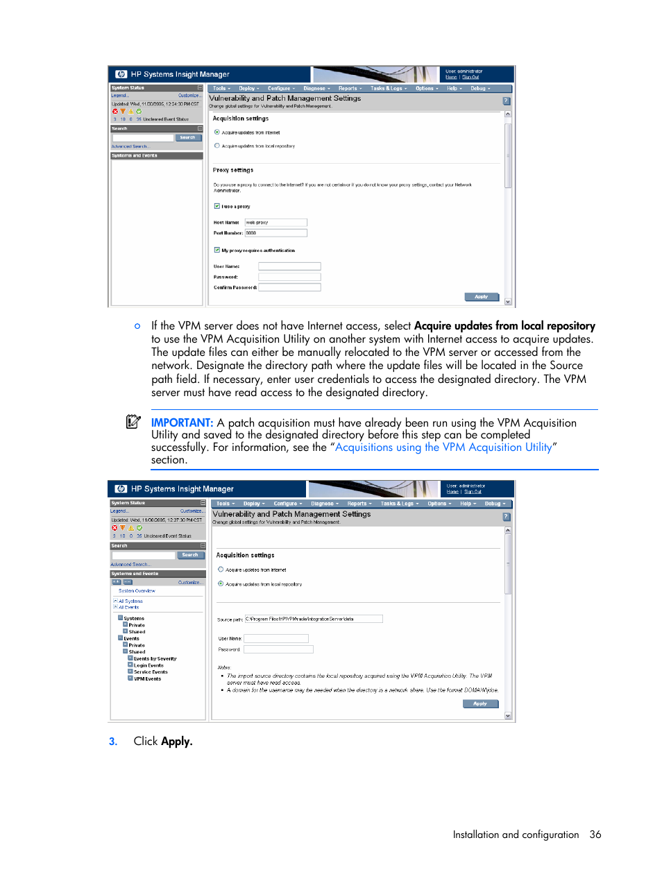 HP Insight Vulnerability and Patch Manager Software User Manual | Page 36 / 110