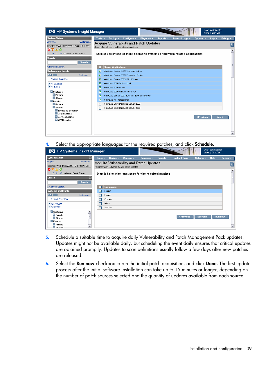 HP Insight Vulnerability and Patch Manager Software User Manual | Page 39 / 110