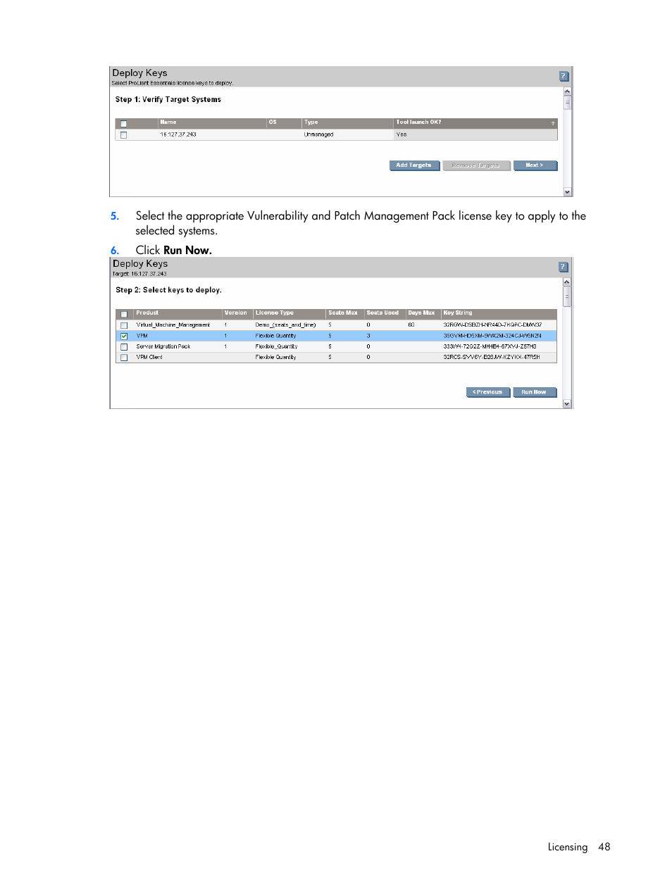 HP Insight Vulnerability and Patch Manager Software User Manual | Page 48 / 110