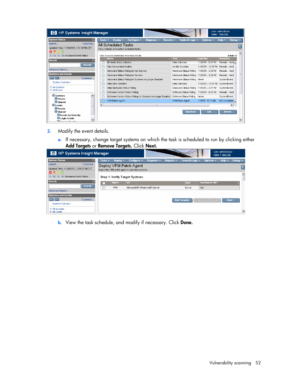 HP Insight Vulnerability and Patch Manager Software User Manual | Page 52 / 110