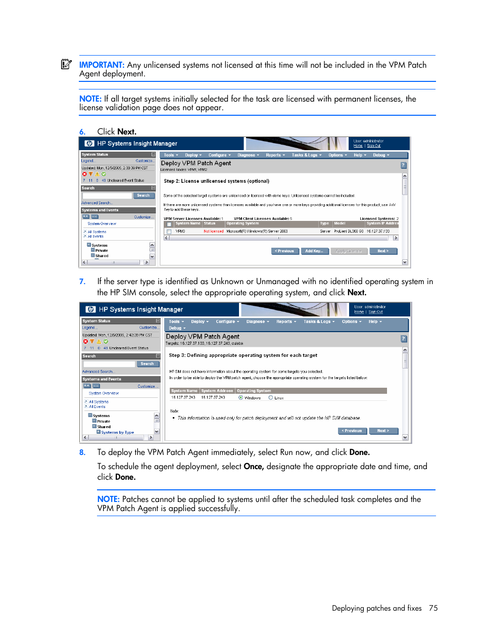 HP Insight Vulnerability and Patch Manager Software User Manual | Page 75 / 110