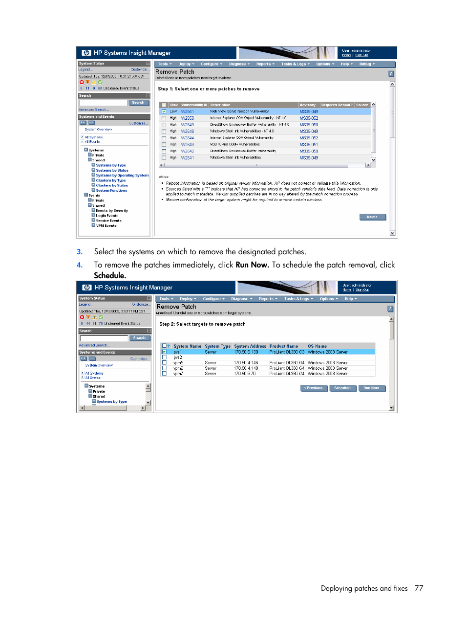 HP Insight Vulnerability and Patch Manager Software User Manual | Page 77 / 110