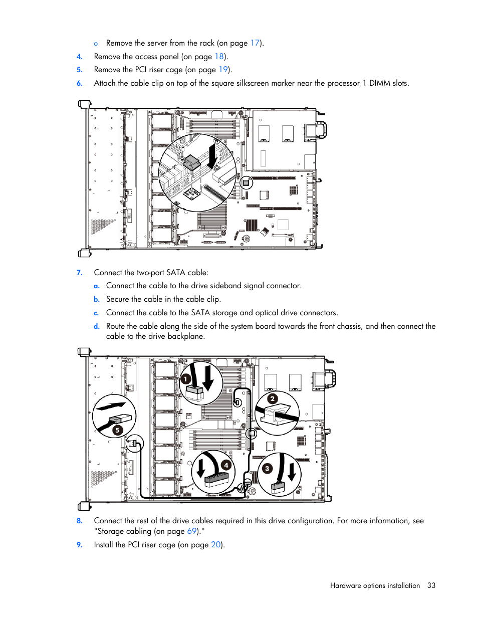 HP ProLiant DL360e Gen8 Server User Manual | Page 33 / 114