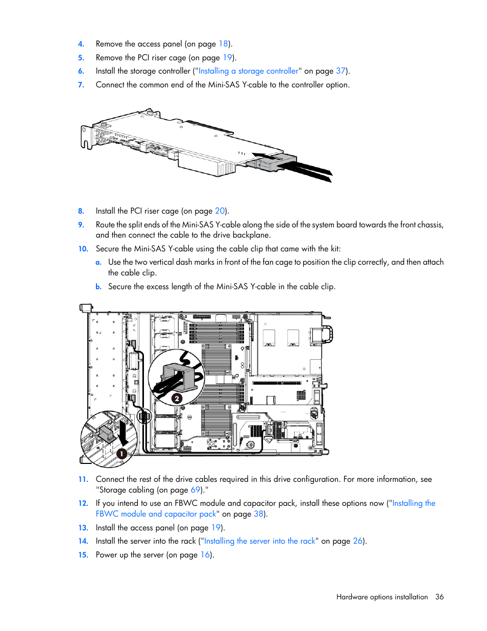HP ProLiant DL360e Gen8 Server User Manual | Page 36 / 114
