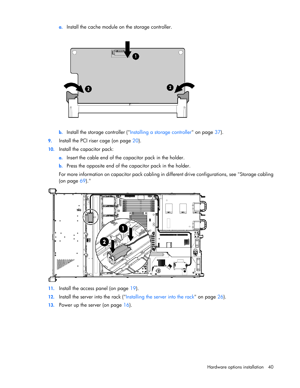 HP ProLiant DL360e Gen8 Server User Manual | Page 40 / 114