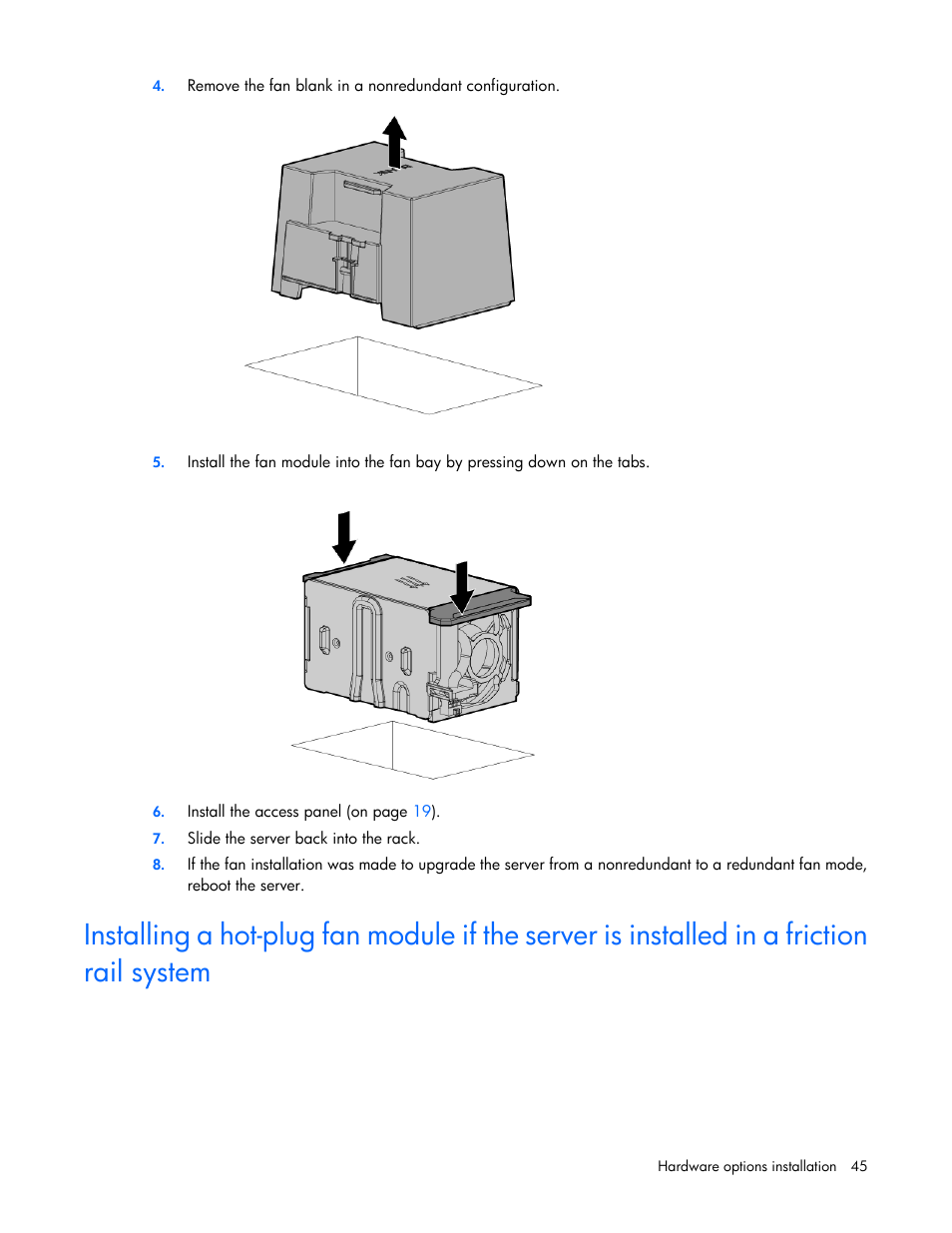 HP ProLiant DL360e Gen8 Server User Manual | Page 45 / 114