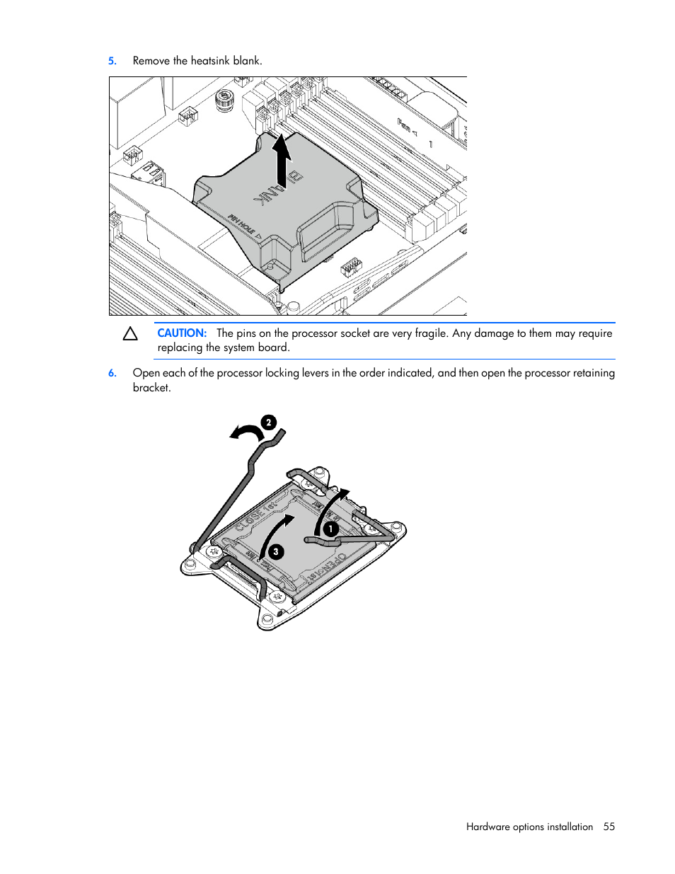 HP ProLiant DL360e Gen8 Server User Manual | Page 55 / 114