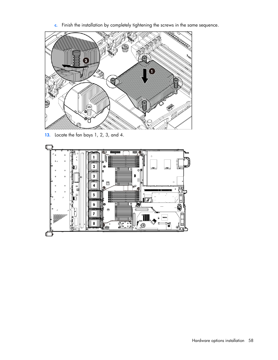 HP ProLiant DL360e Gen8 Server User Manual | Page 58 / 114