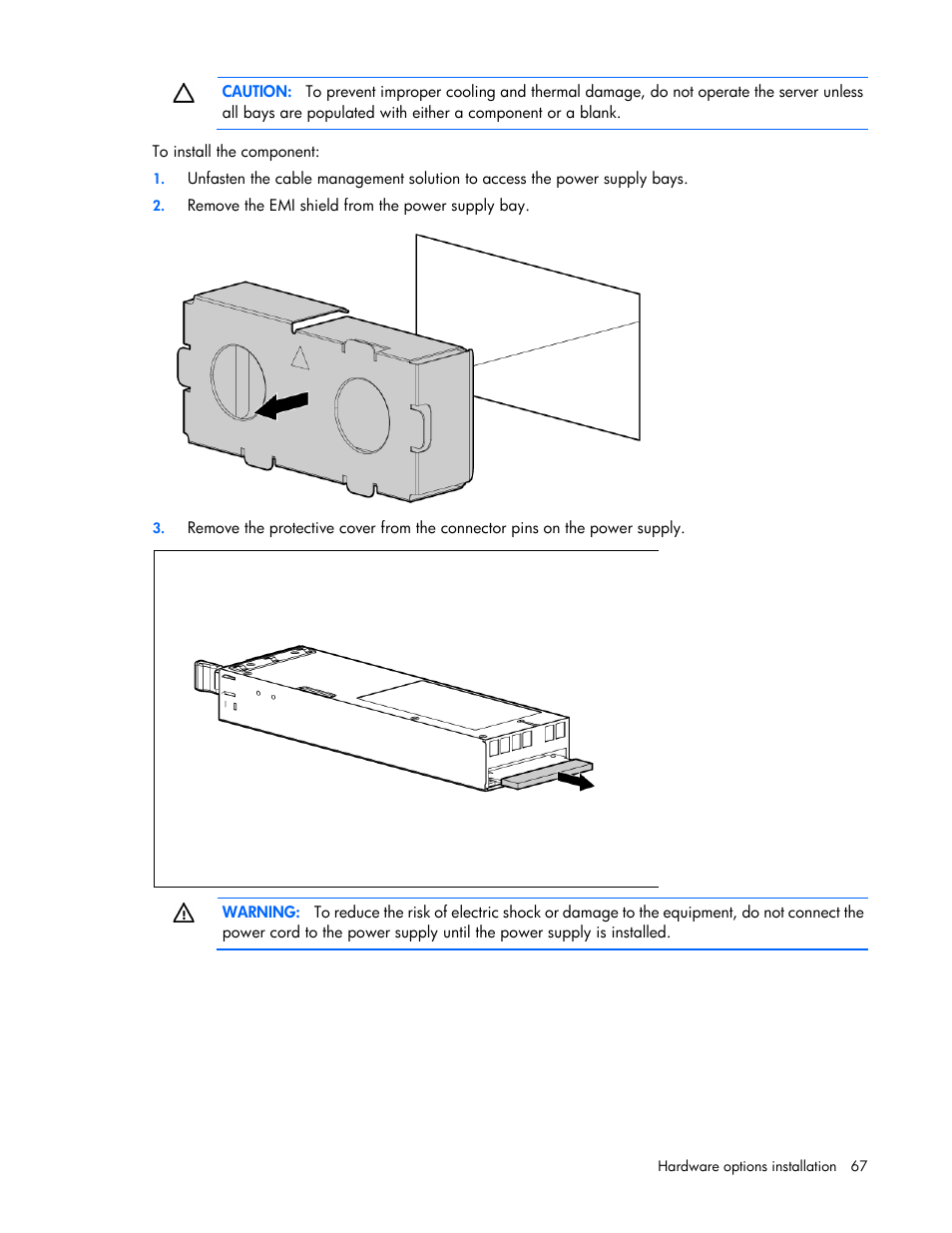 HP ProLiant DL360e Gen8 Server User Manual | Page 67 / 114