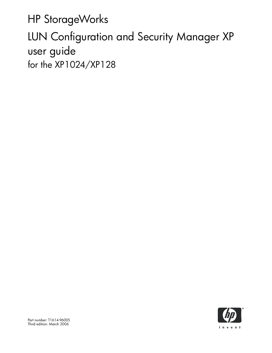 HP StorageWorks XP Remote Web Console Software User Manual | 88 pages