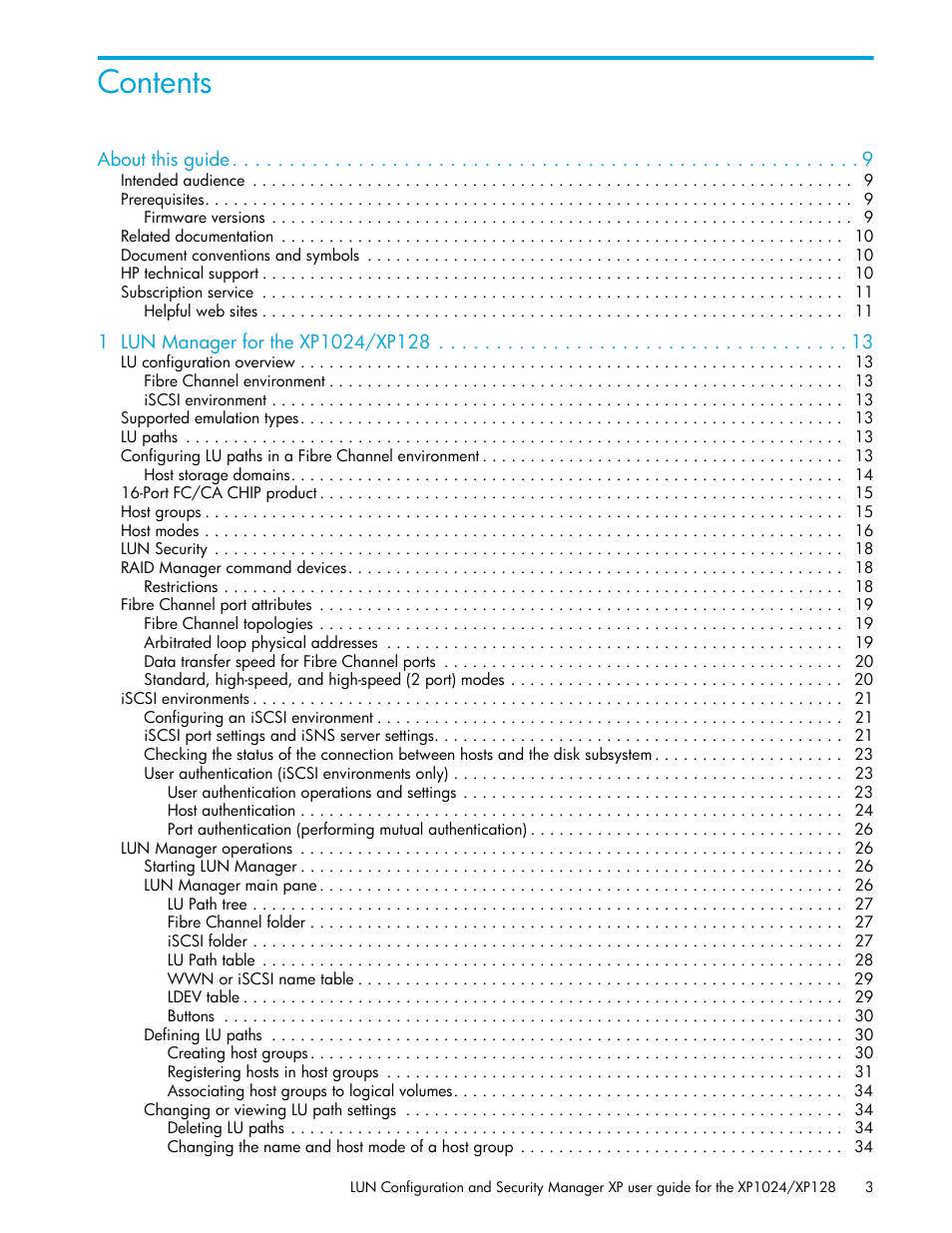 HP StorageWorks XP Remote Web Console Software User Manual | Page 3 / 88