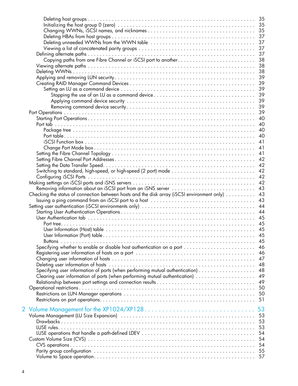 HP StorageWorks XP Remote Web Console Software User Manual | Page 4 / 88