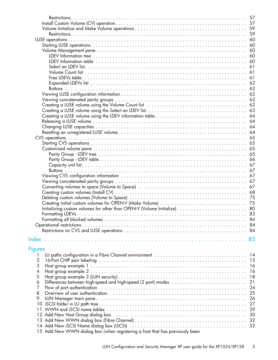 HP StorageWorks XP Remote Web Console Software User Manual | Page 5 / 88