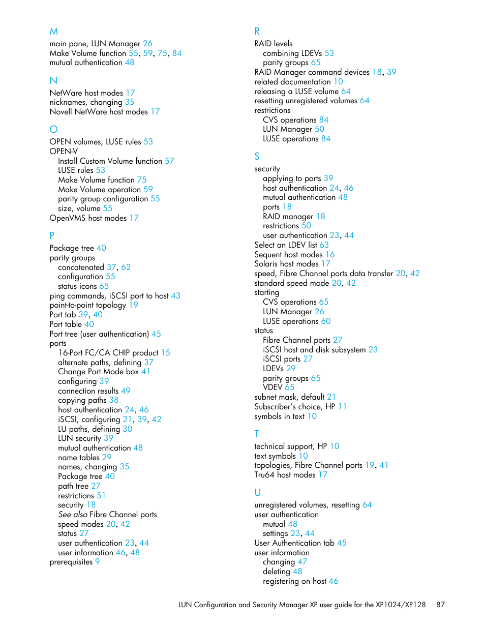 HP StorageWorks XP Remote Web Console Software User Manual | Page 87 / 88