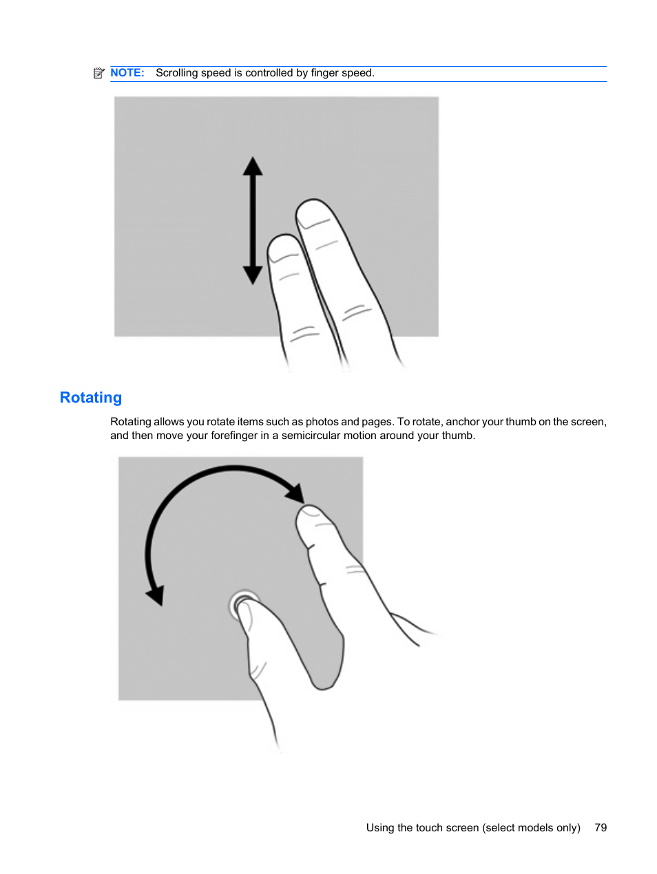 Rotating | HP Mini 5102 User Manual | Page 89 / 131