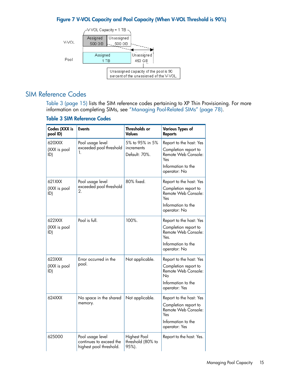 Sim reference codes | HP StorageWorks XP Remote Web Console Software User Manual | Page 15 / 87