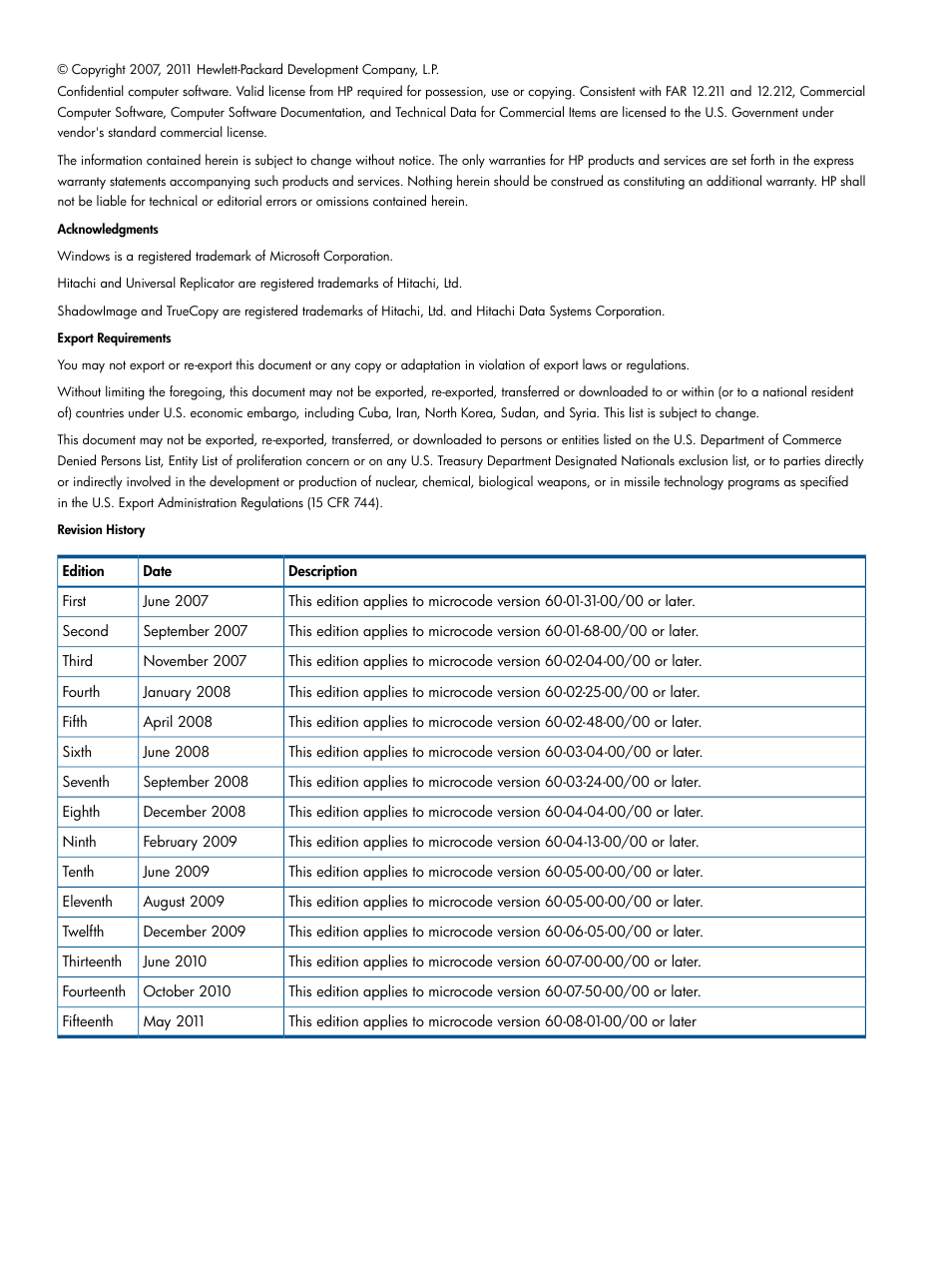 HP StorageWorks XP Remote Web Console Software User Manual | Page 2 / 87