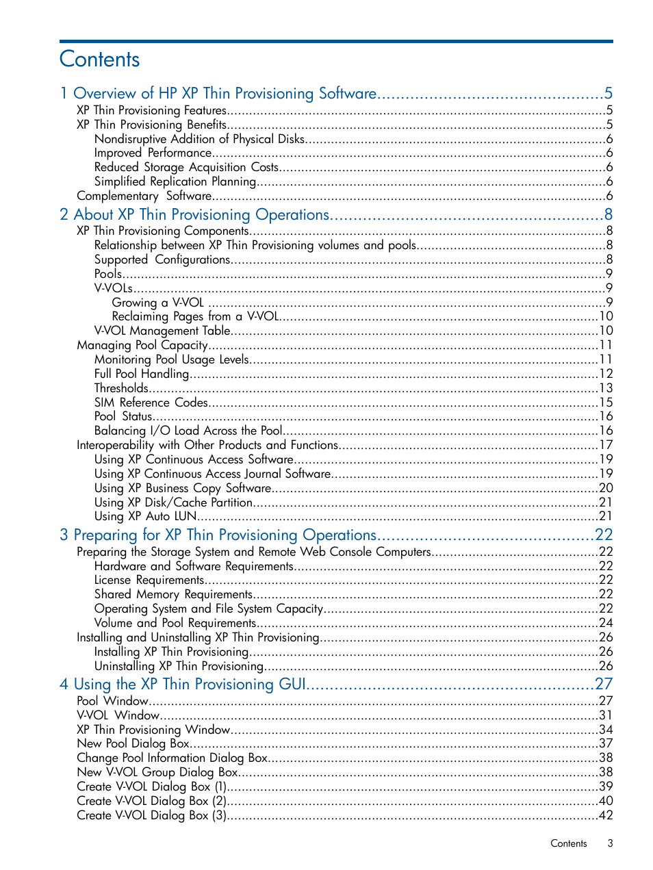 HP StorageWorks XP Remote Web Console Software User Manual | Page 3 / 87