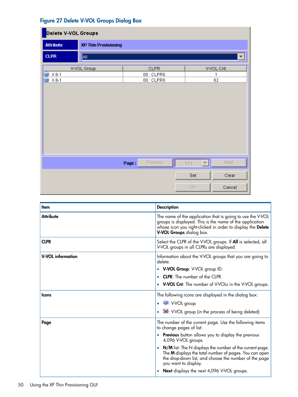 HP StorageWorks XP Remote Web Console Software User Manual | Page 50 / 87