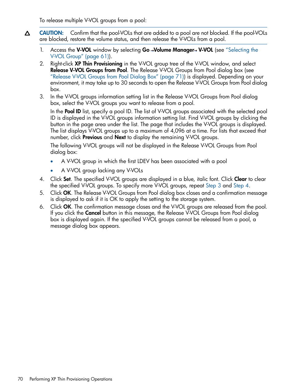 HP StorageWorks XP Remote Web Console Software User Manual | Page 70 / 87