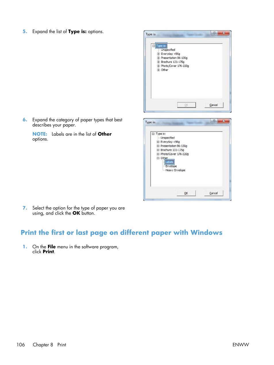 HP Officejet Pro X576 Multifunction Printer series User Manual | Page 122 / 336