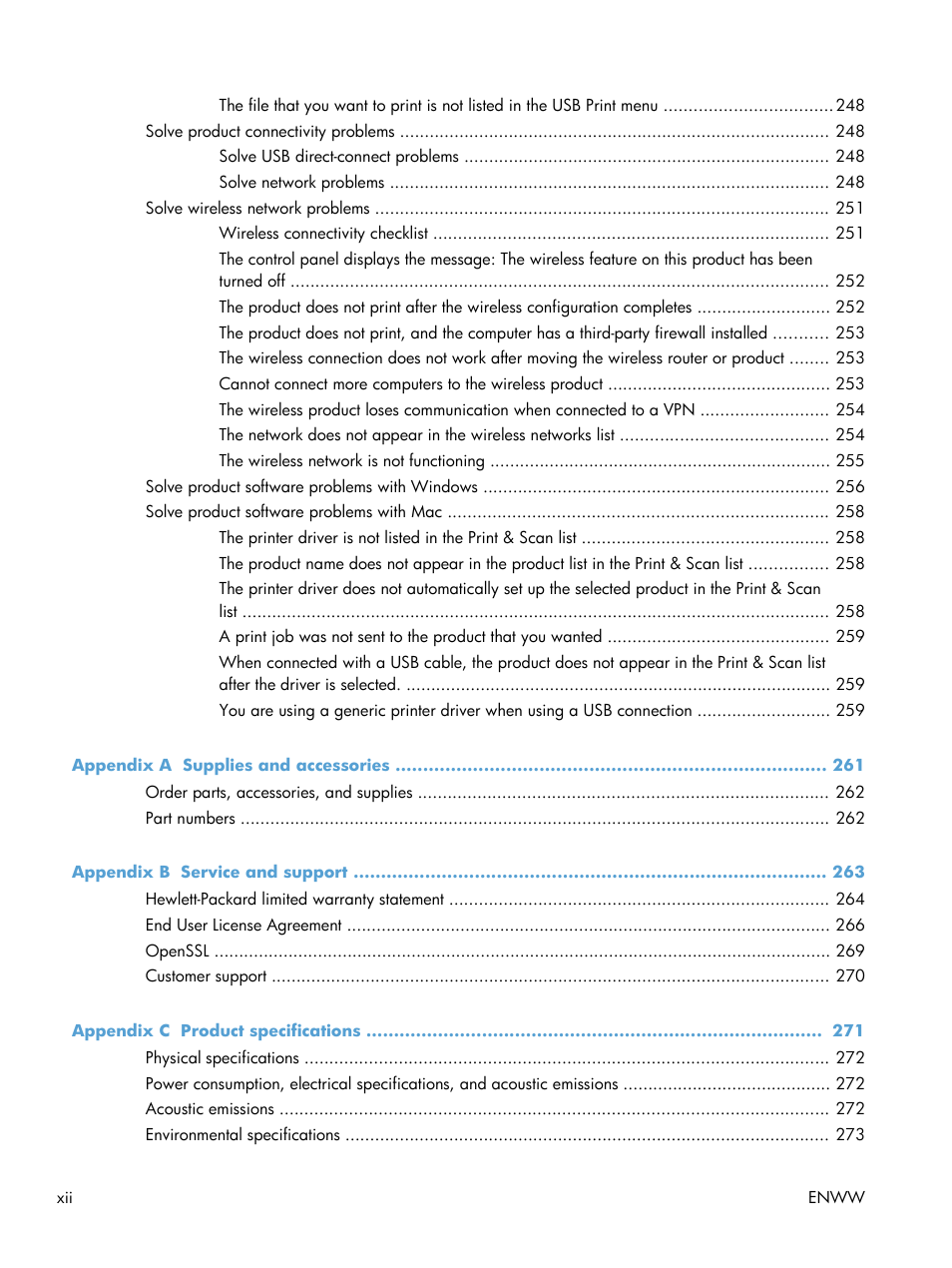 HP Officejet Pro X576 Multifunction Printer series User Manual | Page 14 / 336