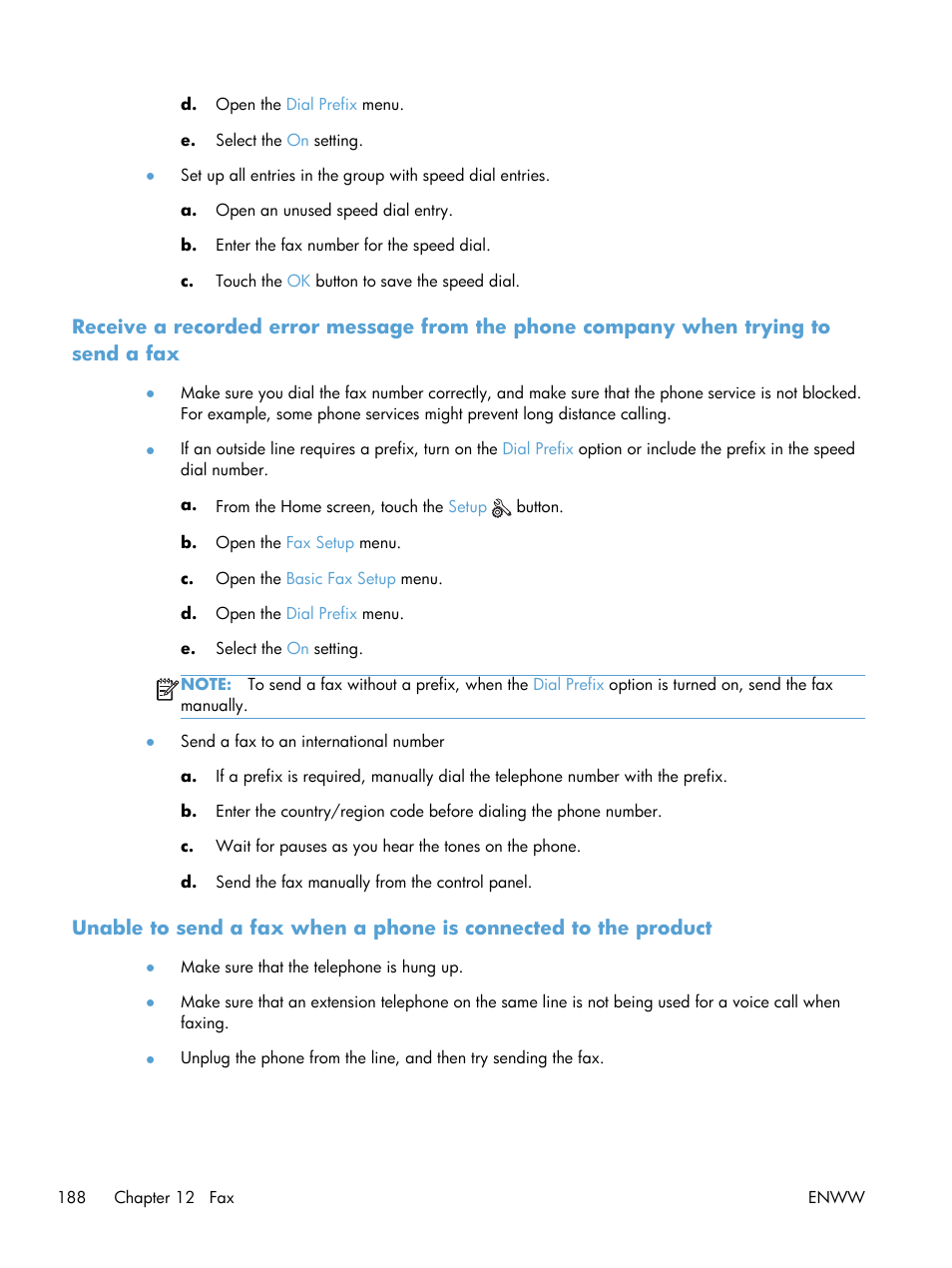 HP Officejet Pro X576 Multifunction Printer series User Manual | Page 204 / 336