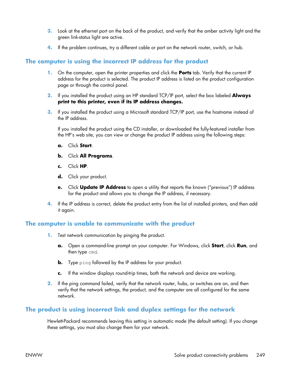 HP Officejet Pro X576 Multifunction Printer series User Manual | Page 265 / 336