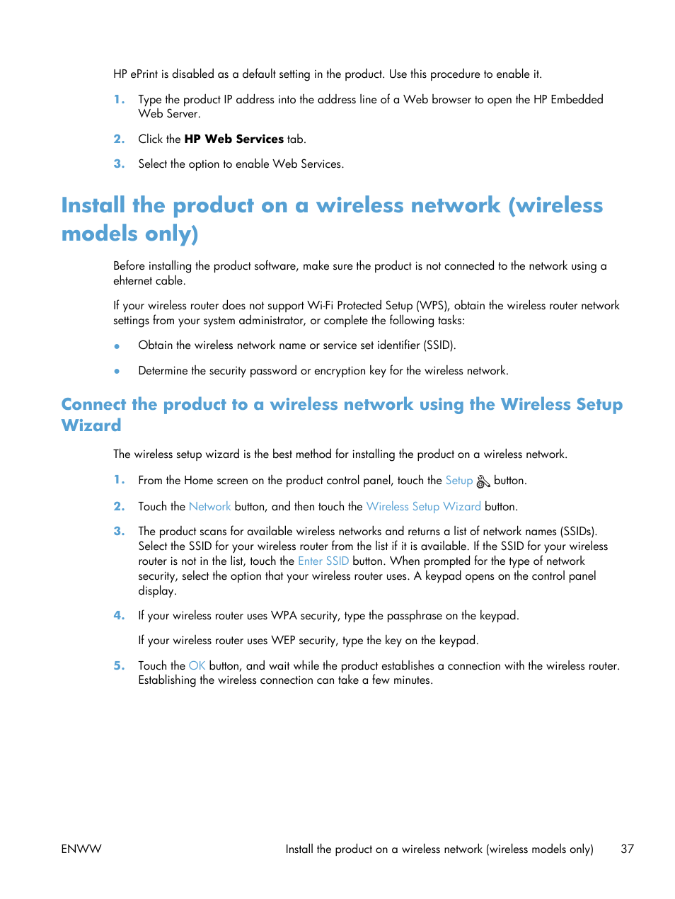 HP Officejet Pro X576 Multifunction Printer series User Manual | Page 53 / 336