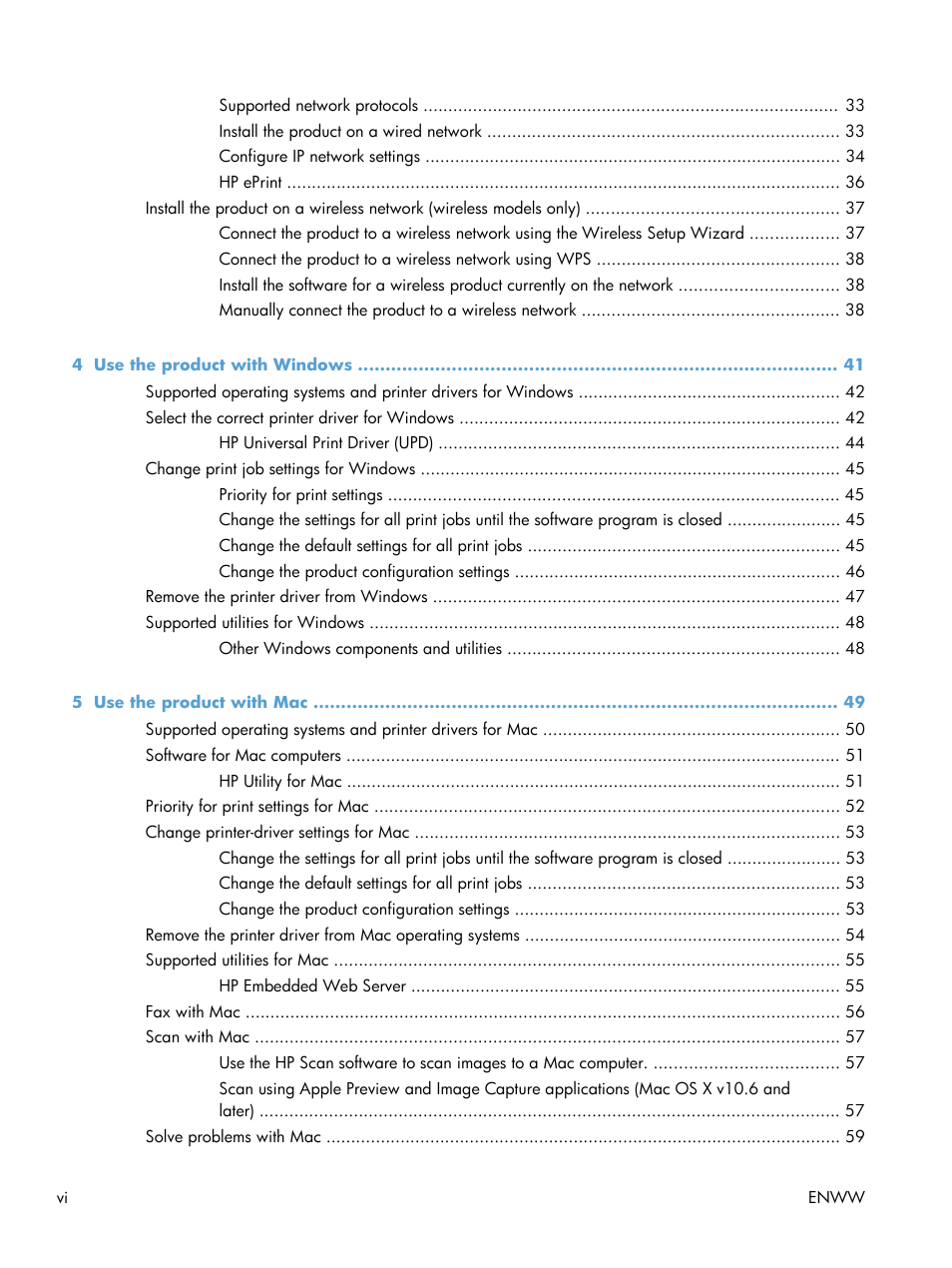 HP Officejet Pro X576 Multifunction Printer series User Manual | Page 8 / 336