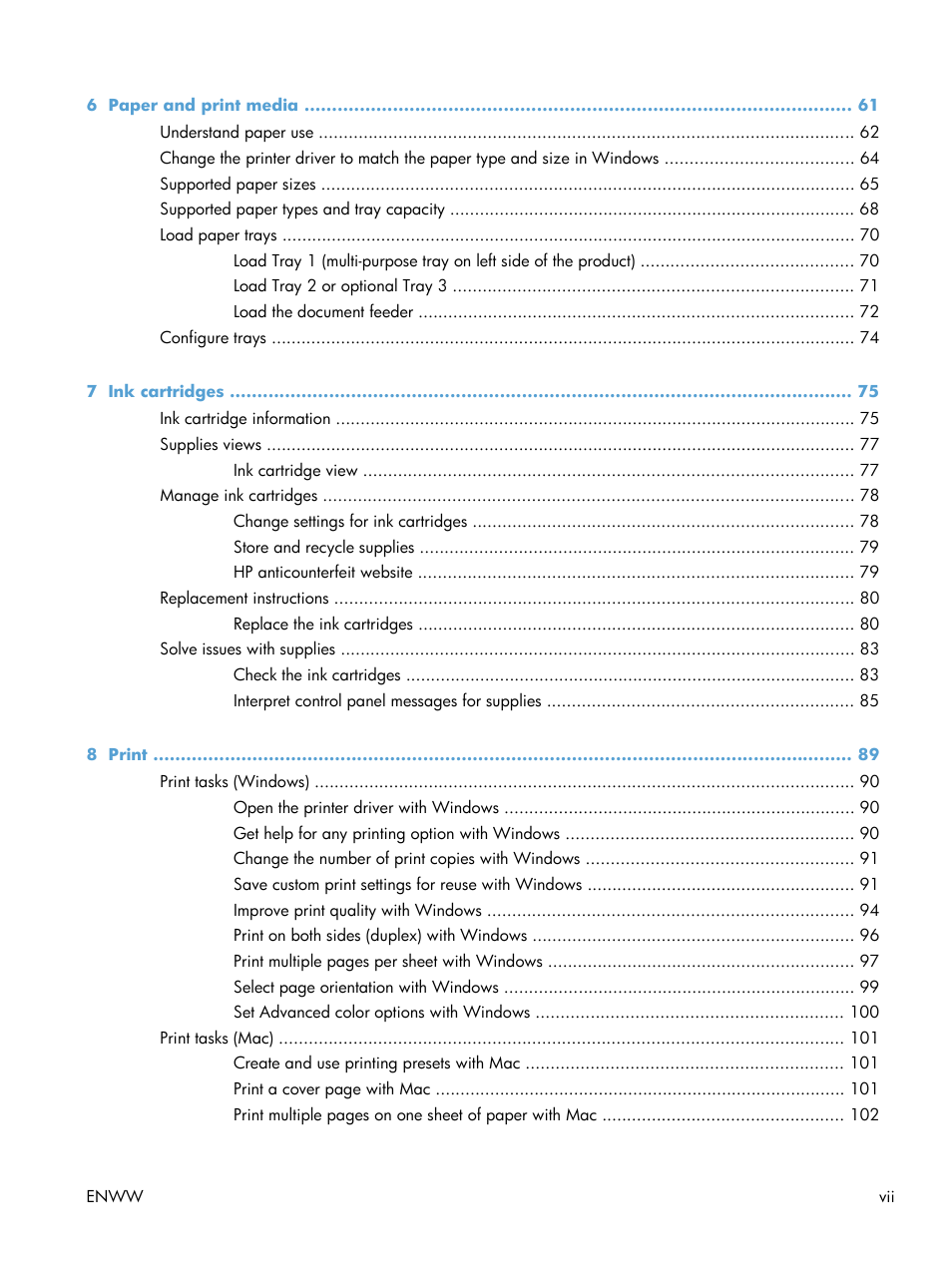 HP Officejet Pro X576 Multifunction Printer series User Manual | Page 9 / 336