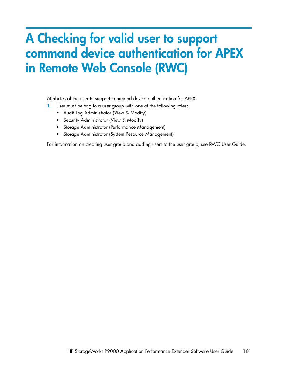 Appendix a | HP XP Application Performance Extender Software User Manual | Page 101 / 120