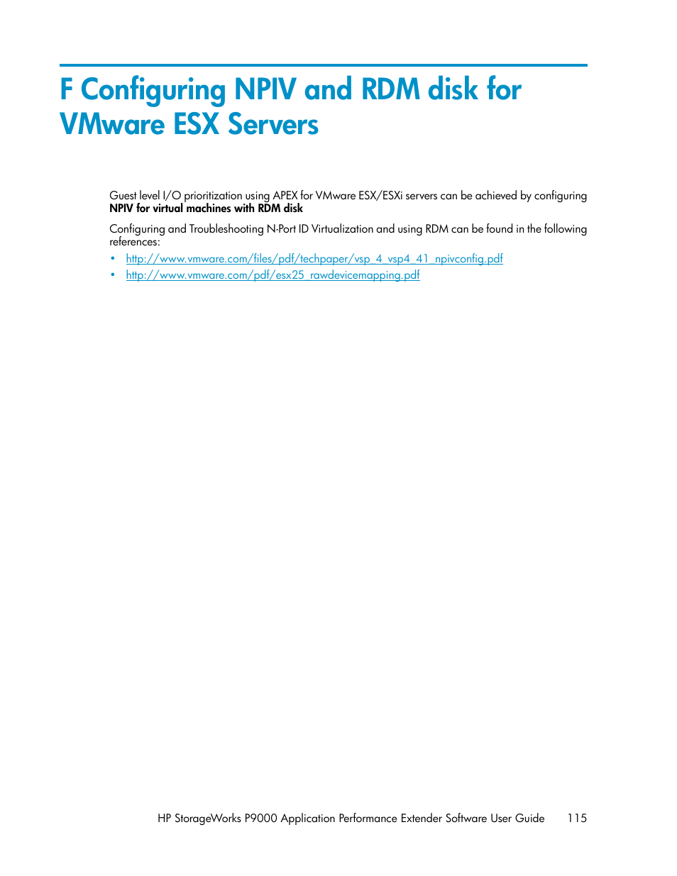 HP XP Application Performance Extender Software User Manual | Page 115 / 120