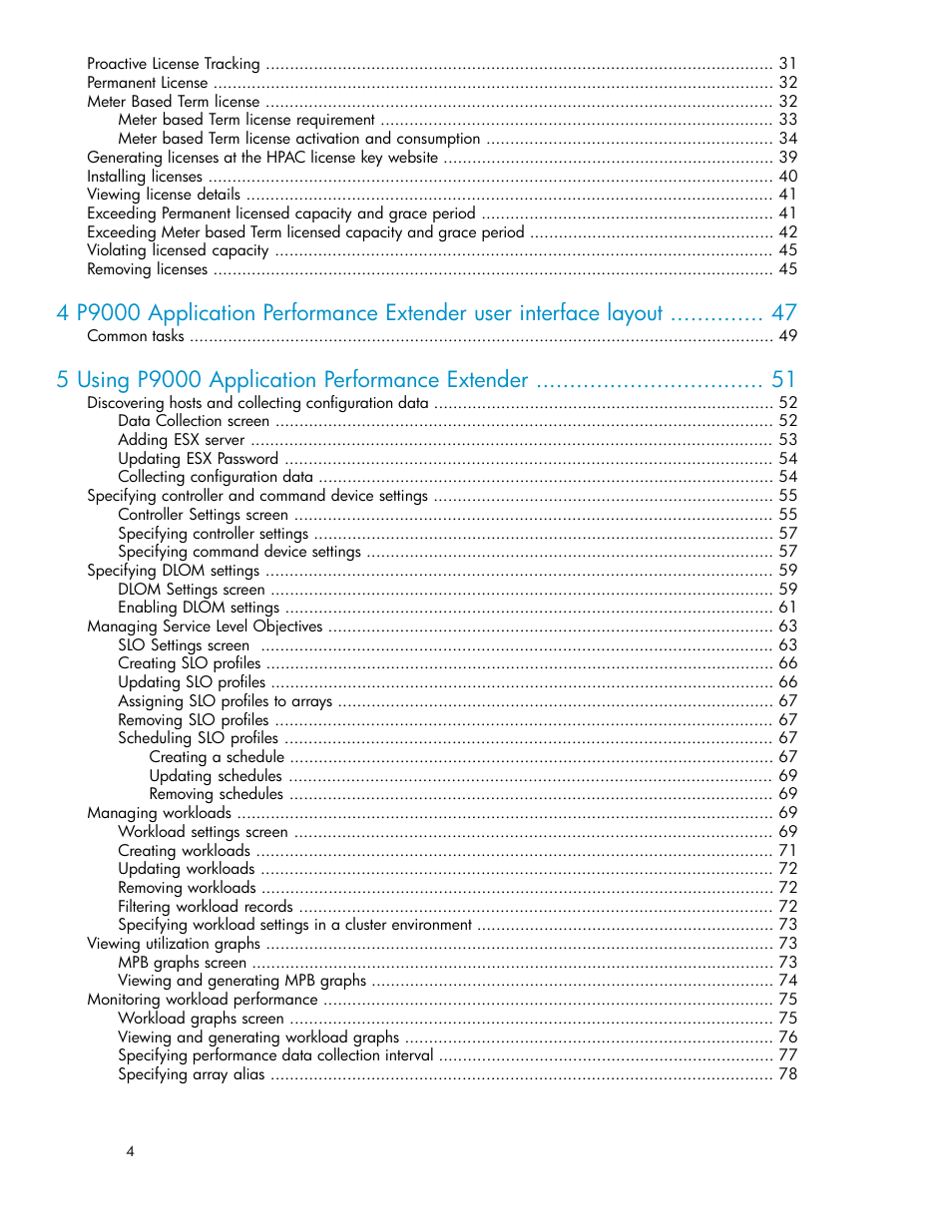 HP XP Application Performance Extender Software User Manual | Page 4 / 120