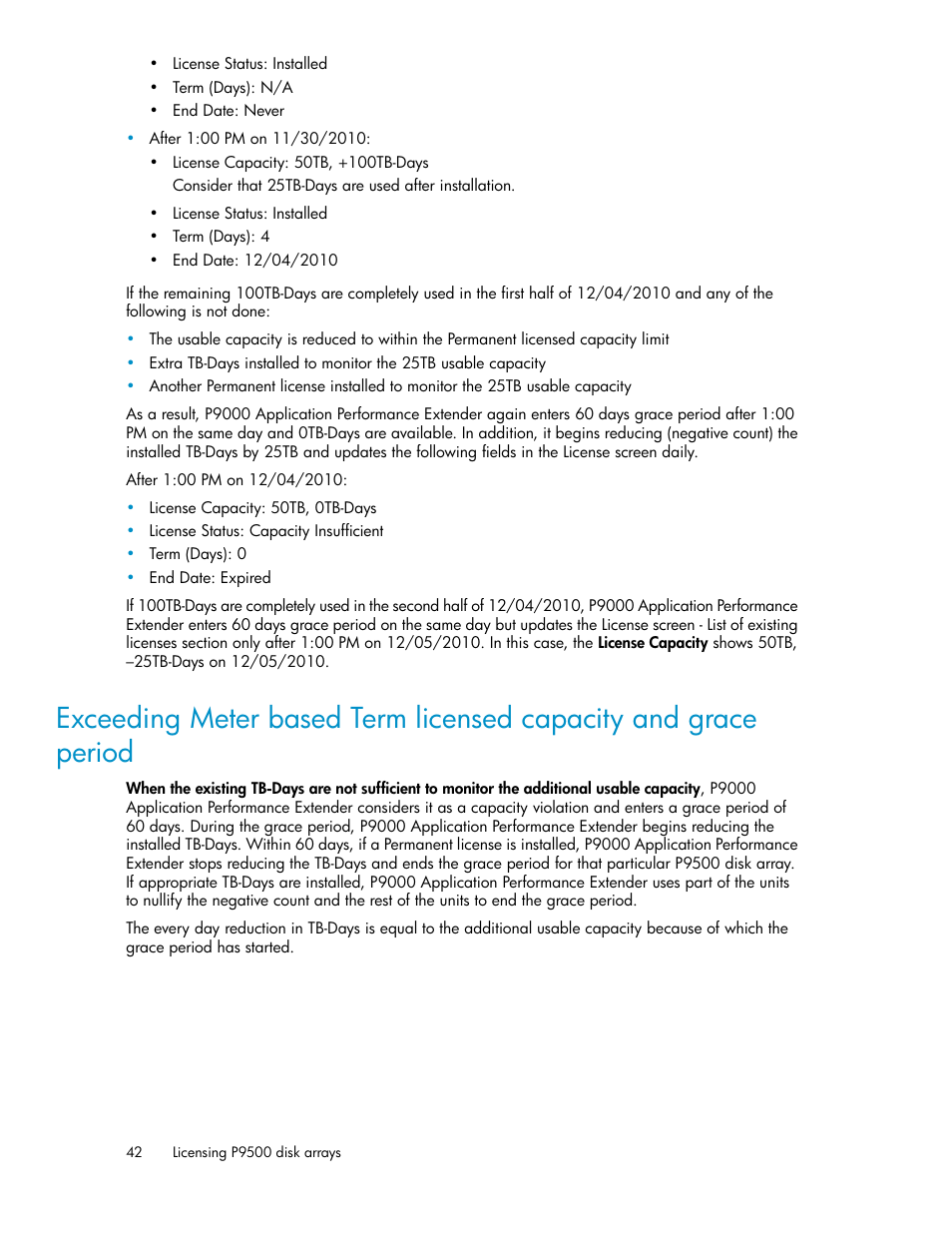 Period | HP XP Application Performance Extender Software User Manual | Page 42 / 120