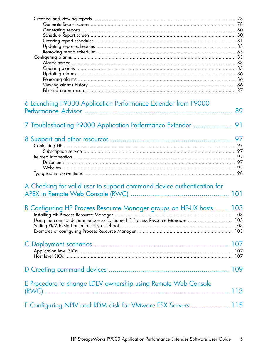 C deployment scenarios | HP XP Application Performance Extender Software User Manual | Page 5 / 120