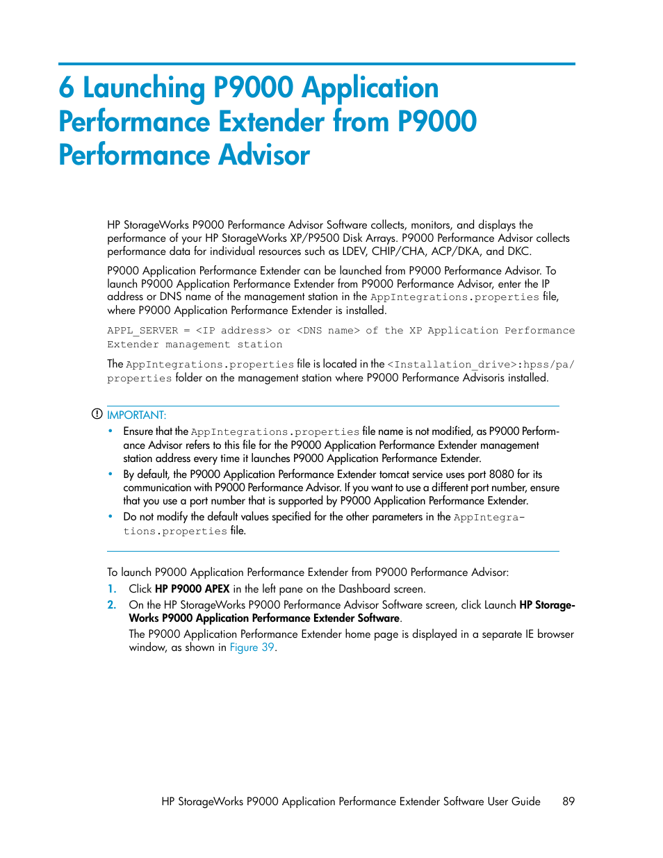 HP XP Application Performance Extender Software User Manual | Page 89 / 120