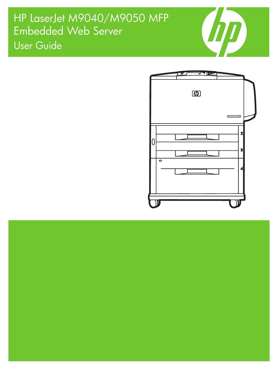 HP LaserJet M9040M9050 Multifunction Printer series User Manual | 106 pages