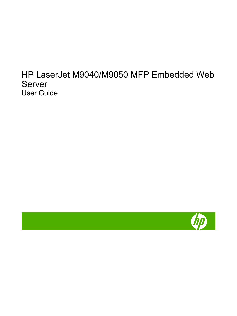 HP LaserJet M9040M9050 Multifunction Printer series User Manual | Page 3 / 106