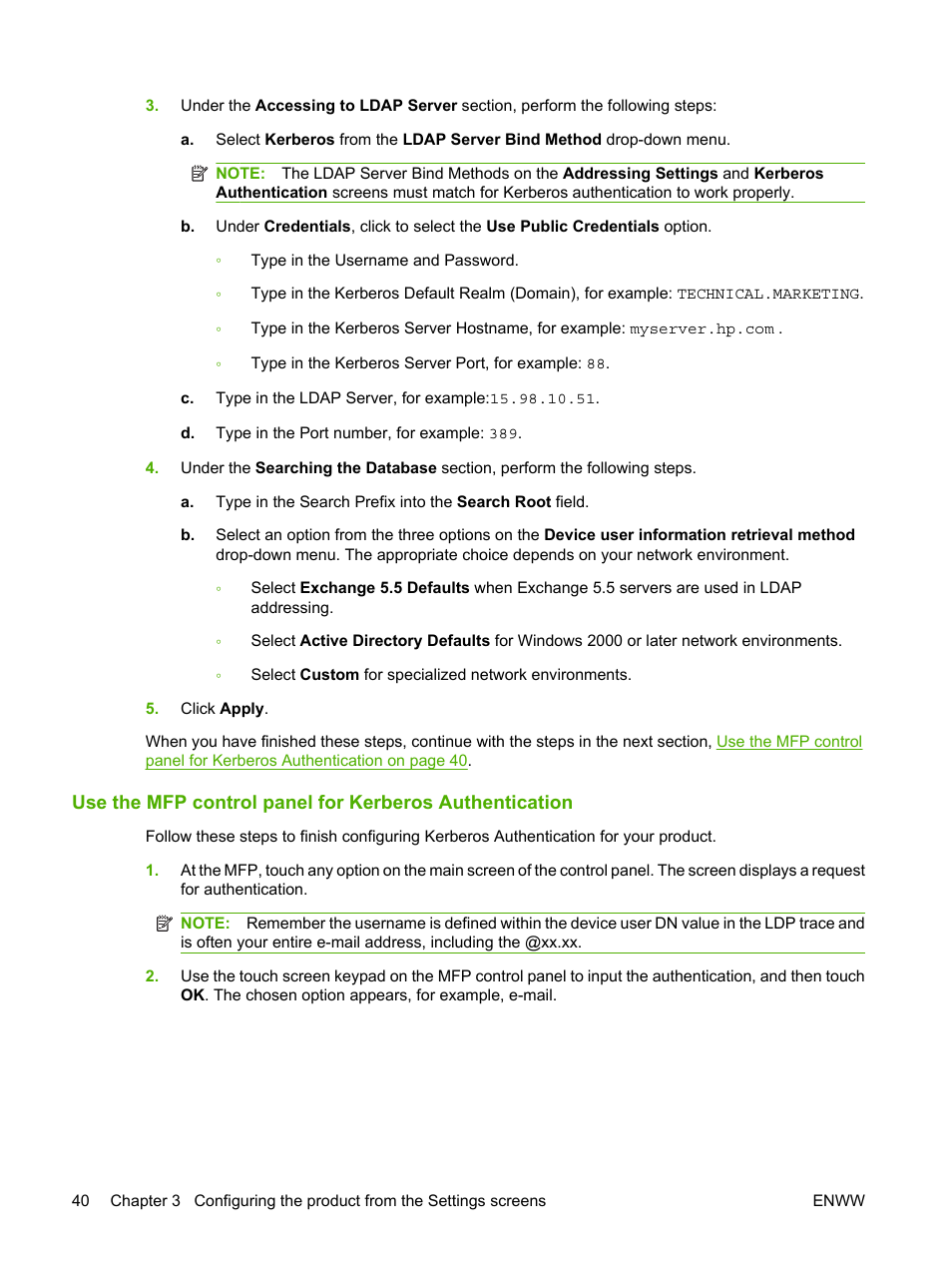 HP LaserJet M9040M9050 Multifunction Printer series User Manual | Page 52 / 106