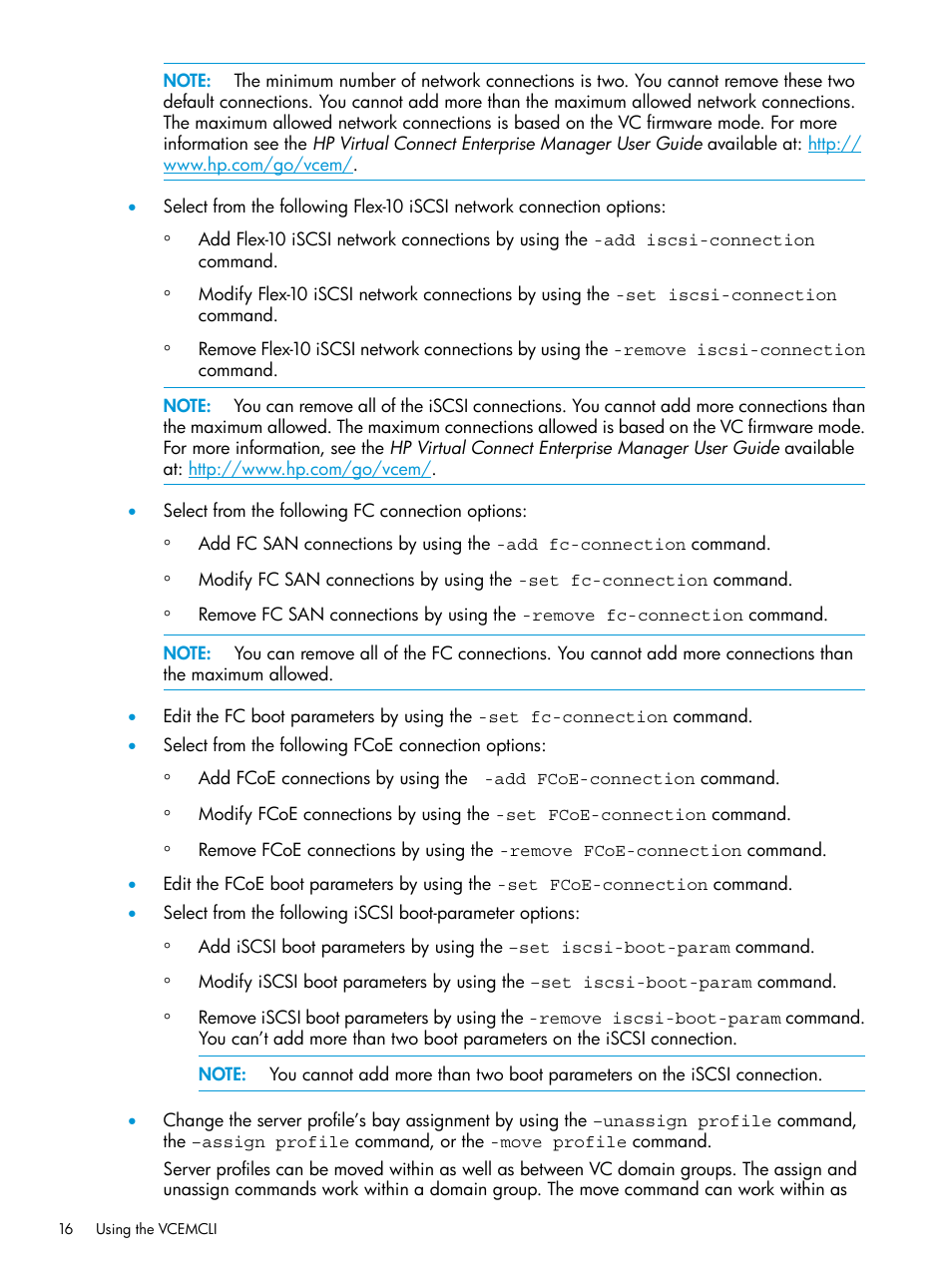 HP Virtual Connect Enterprise Manager Software User Manual | Page 16 / 113