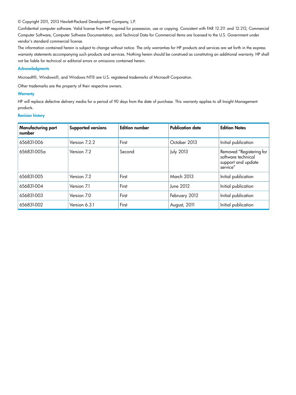 HP Virtual Connect Enterprise Manager Software User Manual | Page 2 / 113