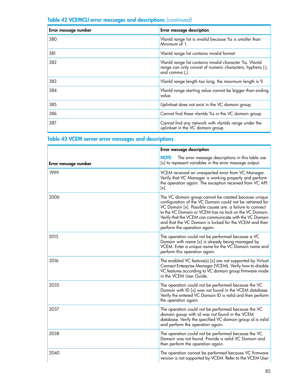 HP Virtual Connect Enterprise Manager Software User Manual | Page 85 / 113