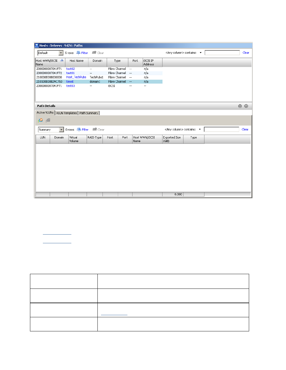 Upper pane | HP 3PAR T-Class Storage Systems User Manual | Page 201 / 475