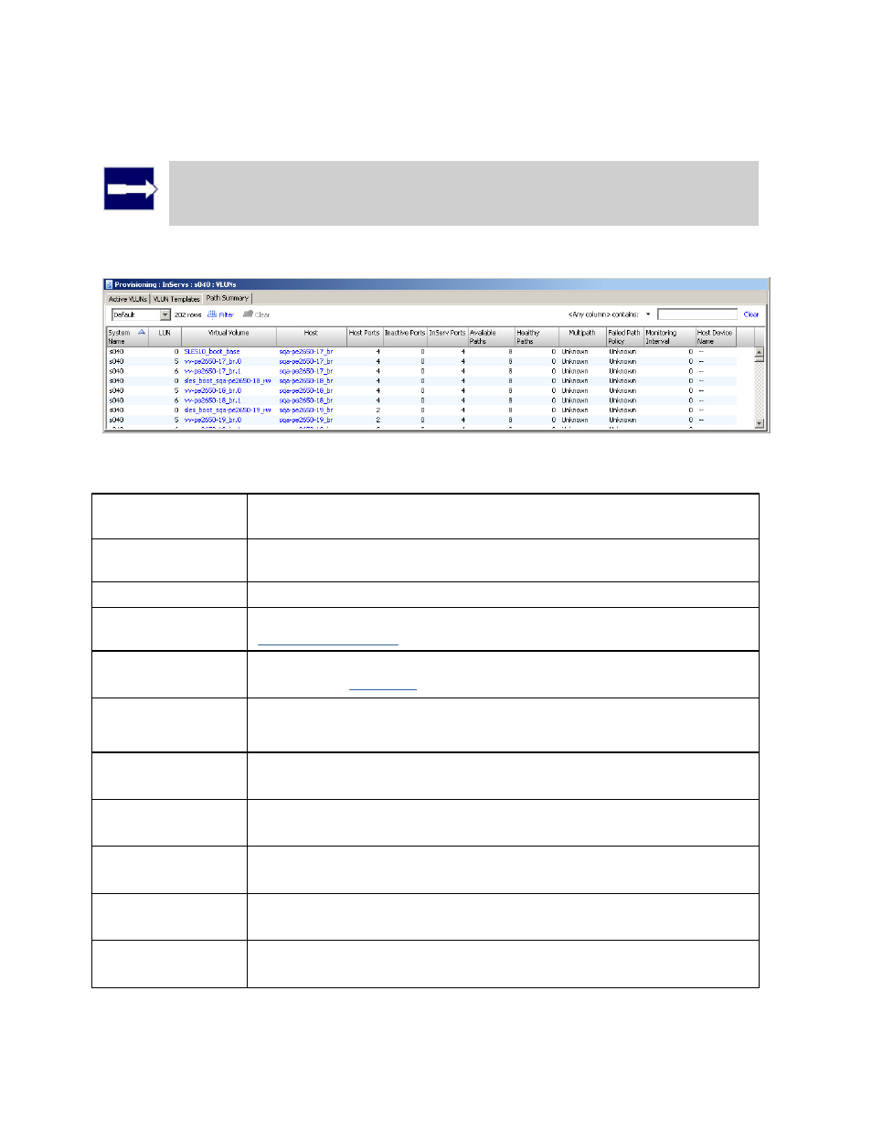 Path summary tab | HP 3PAR T-Class Storage Systems User Manual | Page 300 / 475