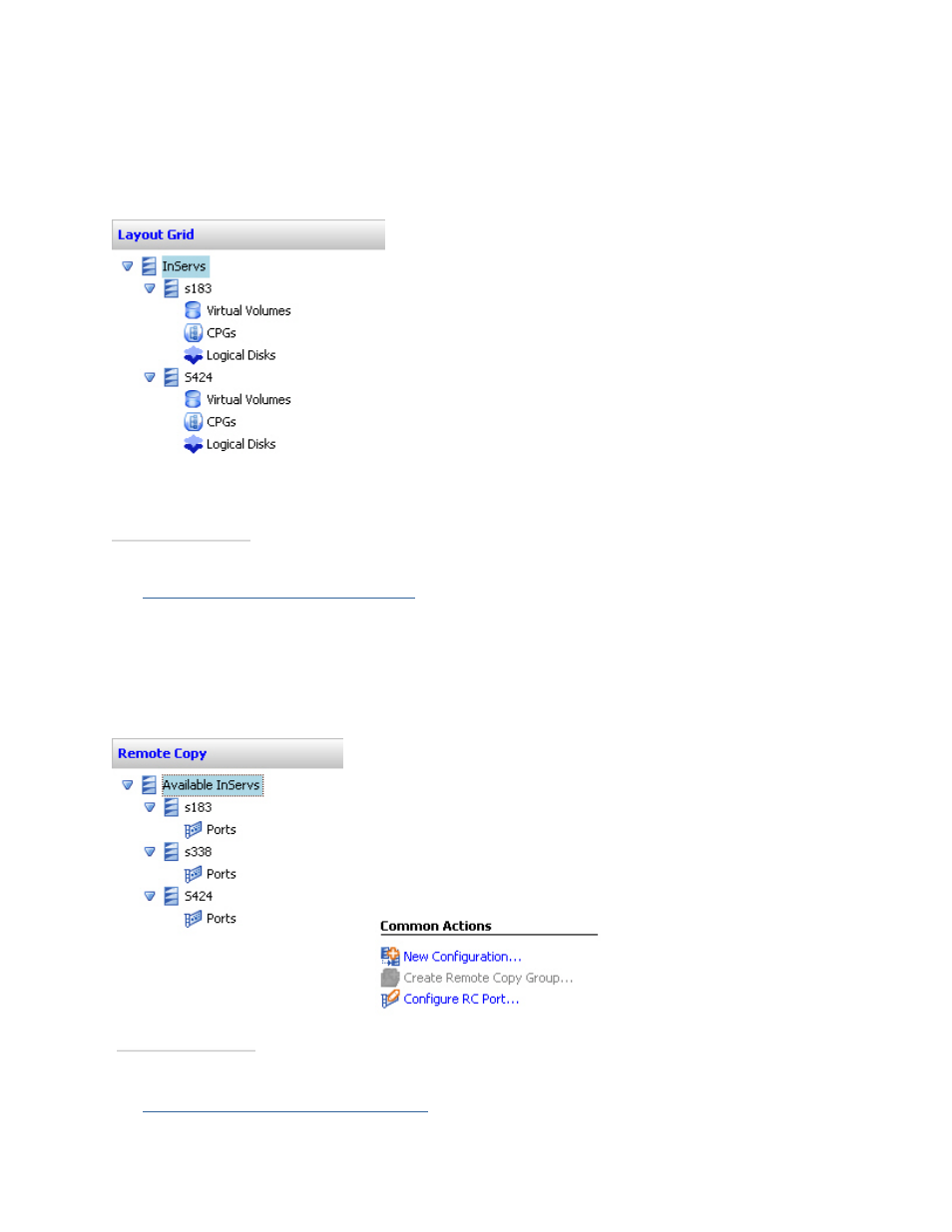 Layout grid manager, Remote copy manager | HP 3PAR T-Class Storage Systems User Manual | Page 32 / 475