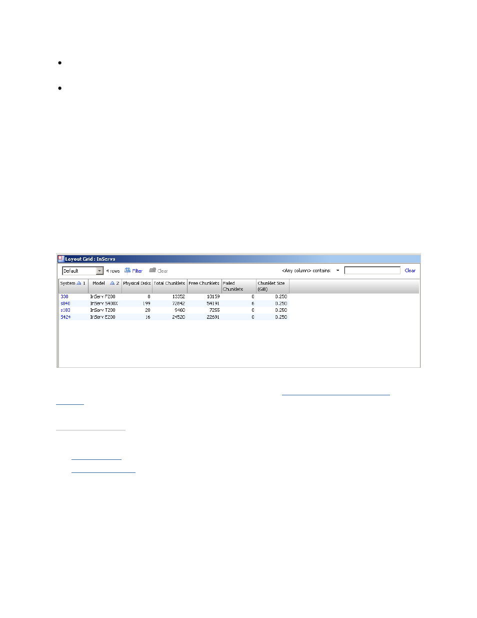 Viewing layout information for all inservs | HP 3PAR T-Class Storage Systems User Manual | Page 336 / 475